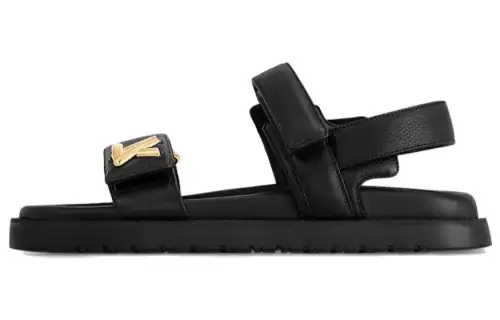 LOUIS VUITTON Sunset Beach Sandals Women's Black