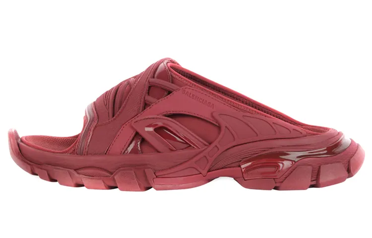 Balenciaga Track Slide Sandal Burgundy