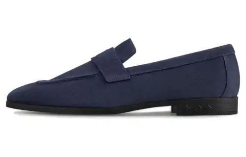 LOUIS VUITTON Glove Loafers Men's Marine Blue