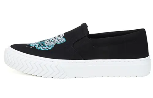 KENZO Low top Stylish Skateboarding Shoes Men's Black
