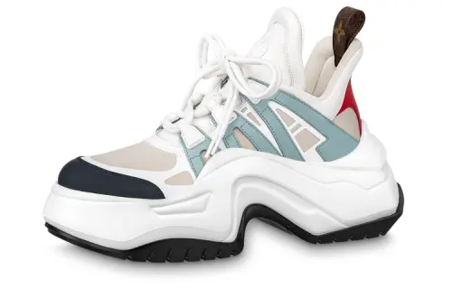 LOUIS VUITTON Archlight 2.0 Platform Sneakers 'White Beige Blue' Women's