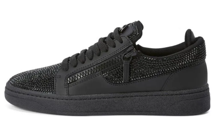 Giuseppe Zanotti Gz 94 crystal-embellished double-zip low-top sneakers