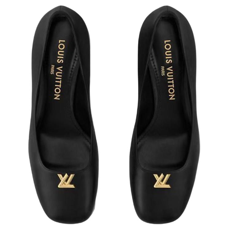 Женские туфли Louis Vuitton Swing (черные) — фото 5