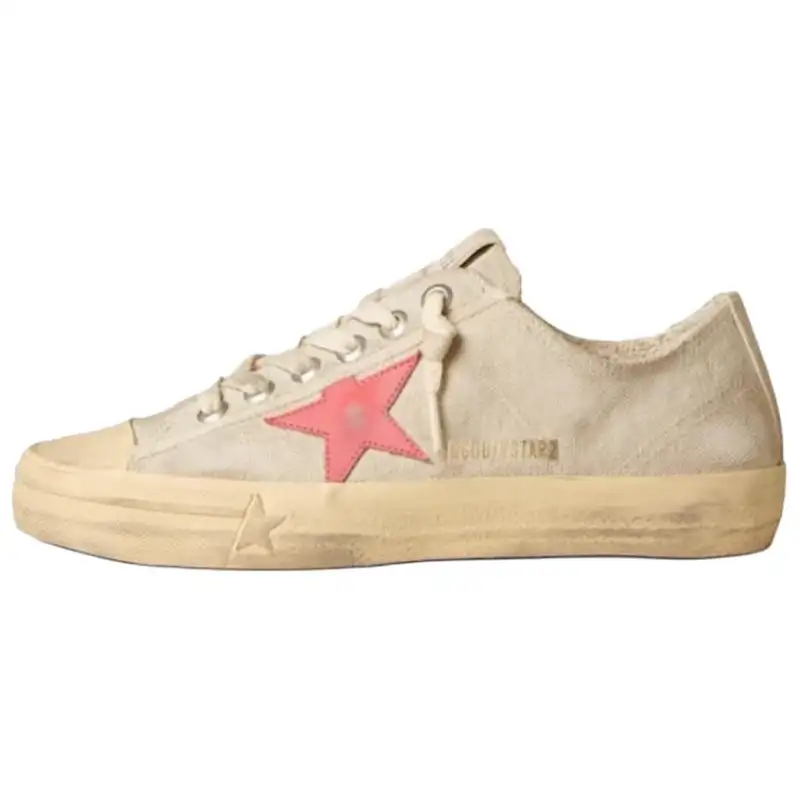 Golden Goose V Star Low top Canvas Shoes Women's Light Gray
