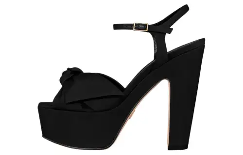 DIOR Muse Dior One Strap Sandals 13cm Women's Black