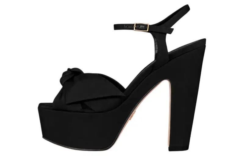 DIOR Muse Dior One Strap Sandals 13cm Women's Black