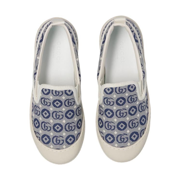 Детские кеды Gucci (синие) — фото 5