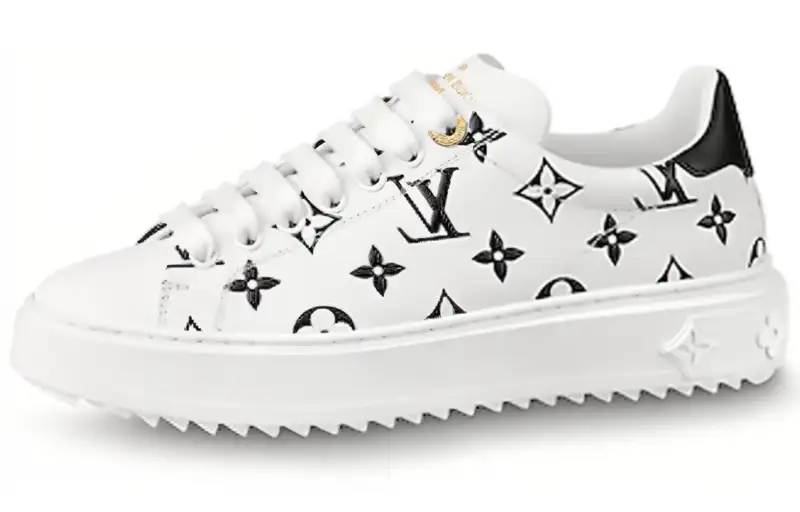 LOUIS VUITTON Lv Time Out Sneakers Black/White Women's