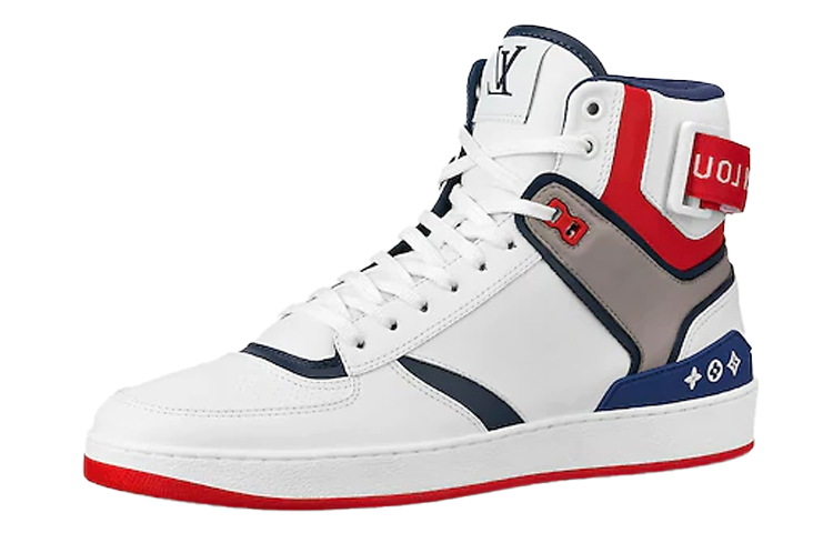 LOUIS VUITTON Rivoli Comfortable High top Stylish Skateboarding Shoes Men's White