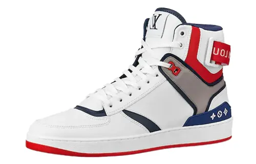 LOUIS VUITTON Rivoli Comfortable High top Stylish Skateboarding Shoes Men's White