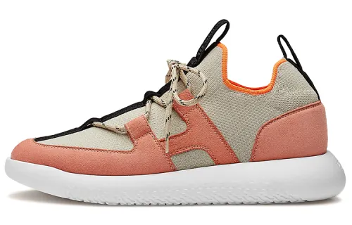 HERMES Duel Mesh Low top Casual Shoes Women's Gray Pink