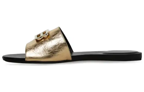 Balenciaga Groupie Slide Slippers Women's Gold