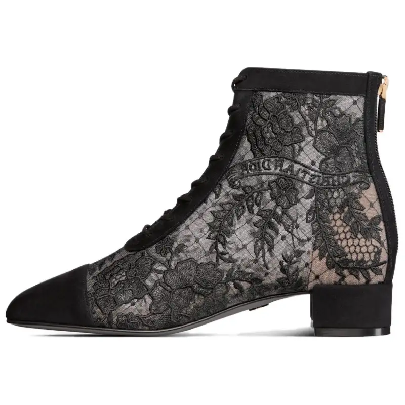 DIOR Naughtily D Ankle Boots 3cm Women's Black