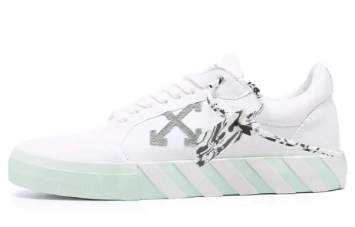 OFF WHITE Vulc Low Eco Canvas White Mint Green