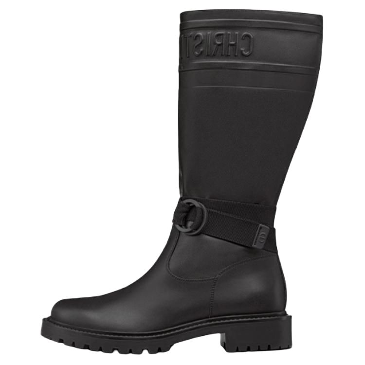 DIOR D Major Knee high Boots Women's Black