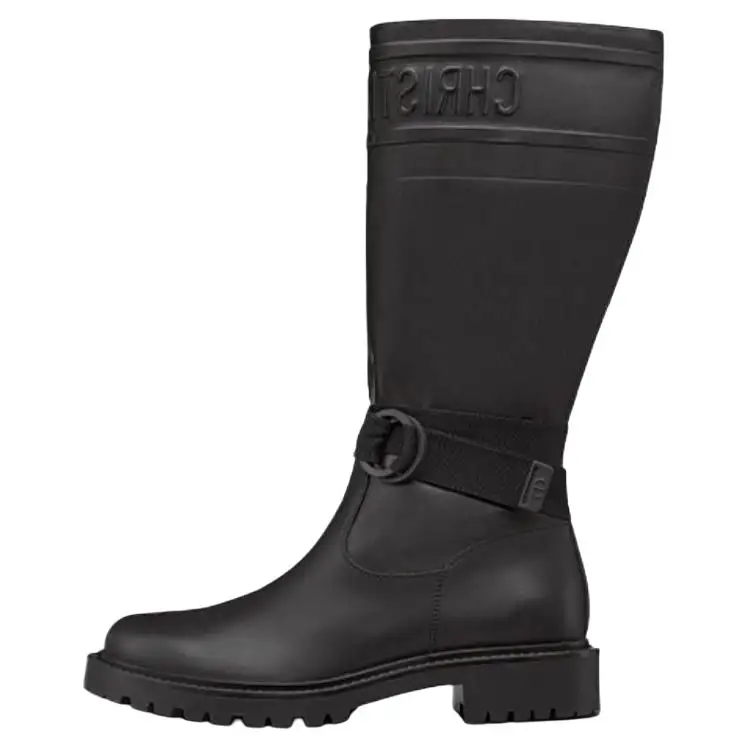 DIOR D Major Knee high Boots Women's Black