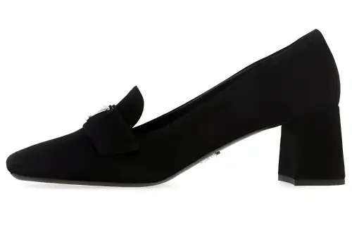 PRADA Chunky Heel High Heels Women's Black