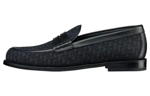 DIOR Granville Casual Loafers Shoes Men's Black