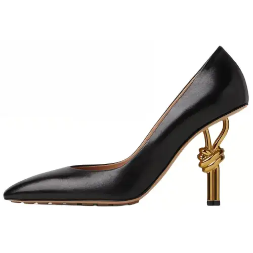 Bottega Veneta Knot Heel Slip-On Pumps