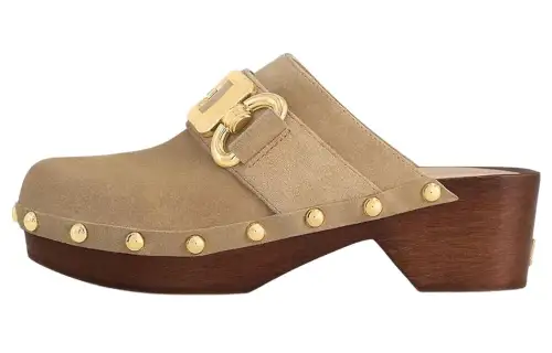LOUIS VUITTON Cottage Closed Toe Slippers Women's Brown
