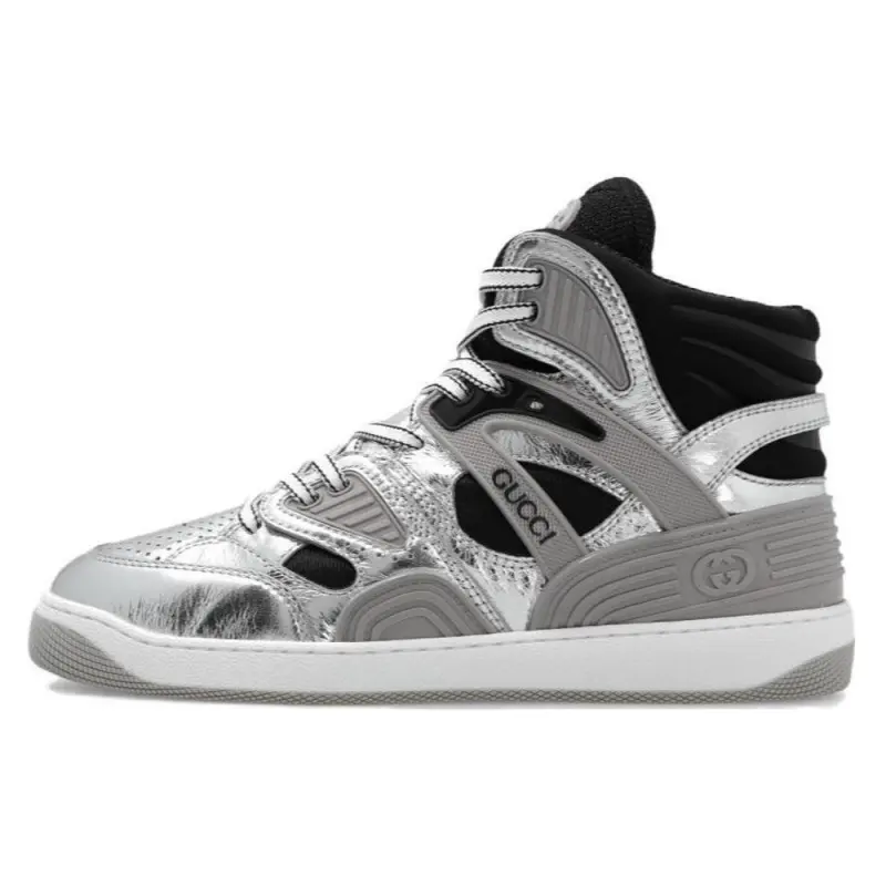 Gucci Basket High 'Silver Black'