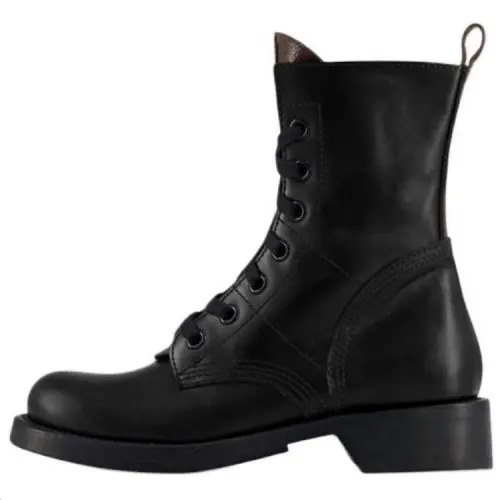 LOUIS VUITTON Metropolis Calfskin Ankle Boots Women's Black