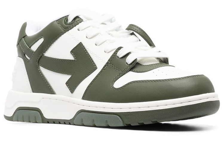 OFF WHITE Out Of Office Ooo Low Tops White Khaki