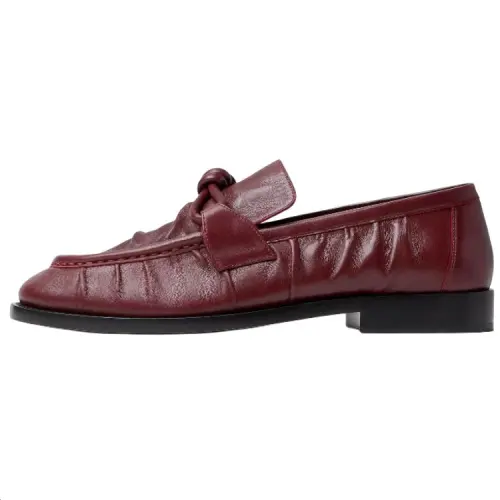 Bottega Veneta Astaire Sheepskin Casual Shoes Women's Burgundy