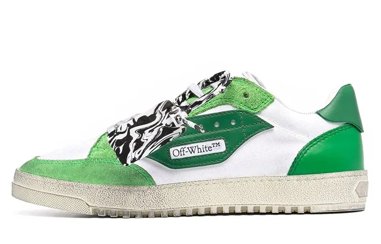 OFF WHITE Vulcanized 5.0 Low Top White Green
