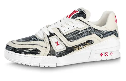 Louis Vuitton Trainer 'Colored-In Motif - White Black'