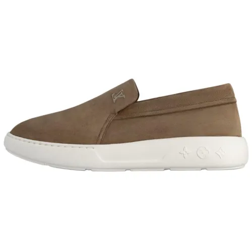 LOUIS VUITTON Pacific Suede Casual Shoes Men's Taupe