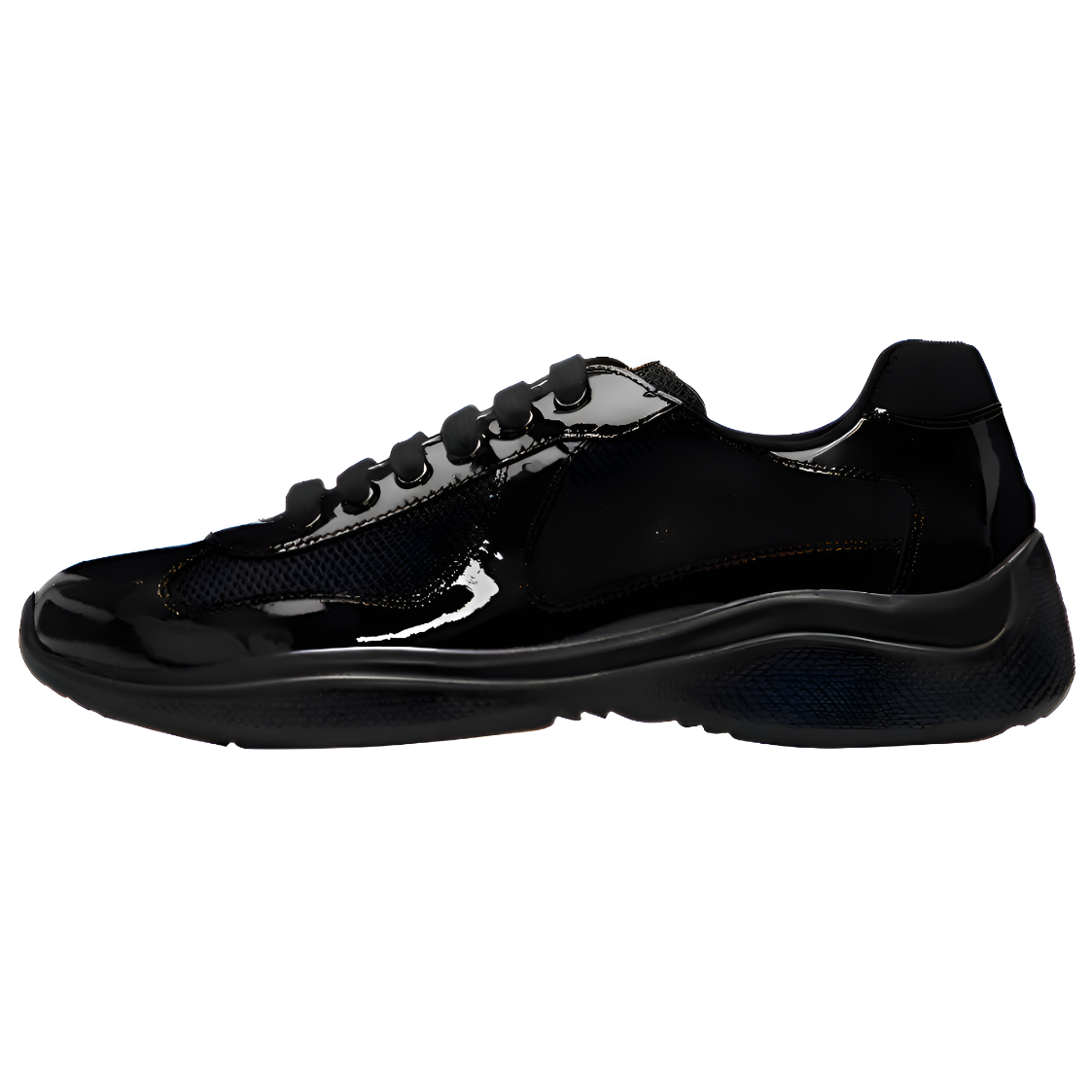PRADA America's Cup Leather Low top Casual Shoes Women's Black
