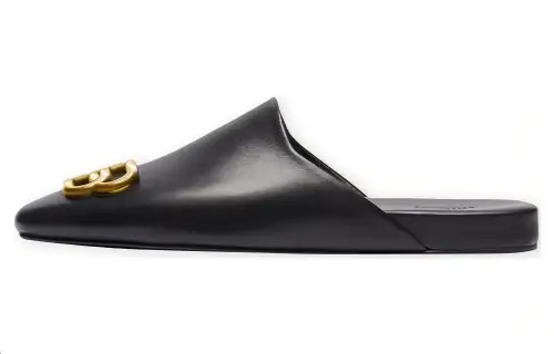 Balenciaga Sandals 'Black And Medal Logo' Women's