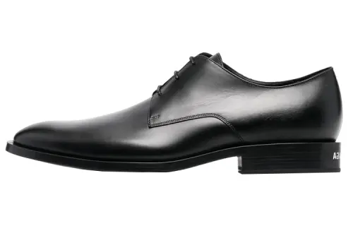 Balenciaga Wallstreet Almond Toe Derby Shoe Black