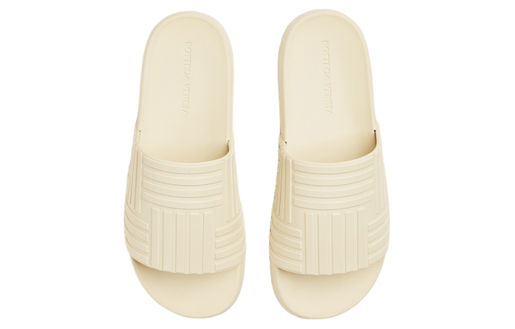 Bottega Veneta Slider Slide Slippers Men's Sea Salt Color