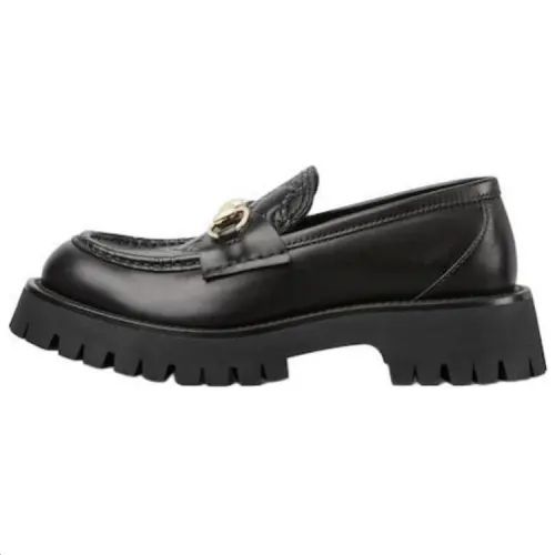 Gucci Wmns Horsebit Lug Sole Loafer 'Black' Women's