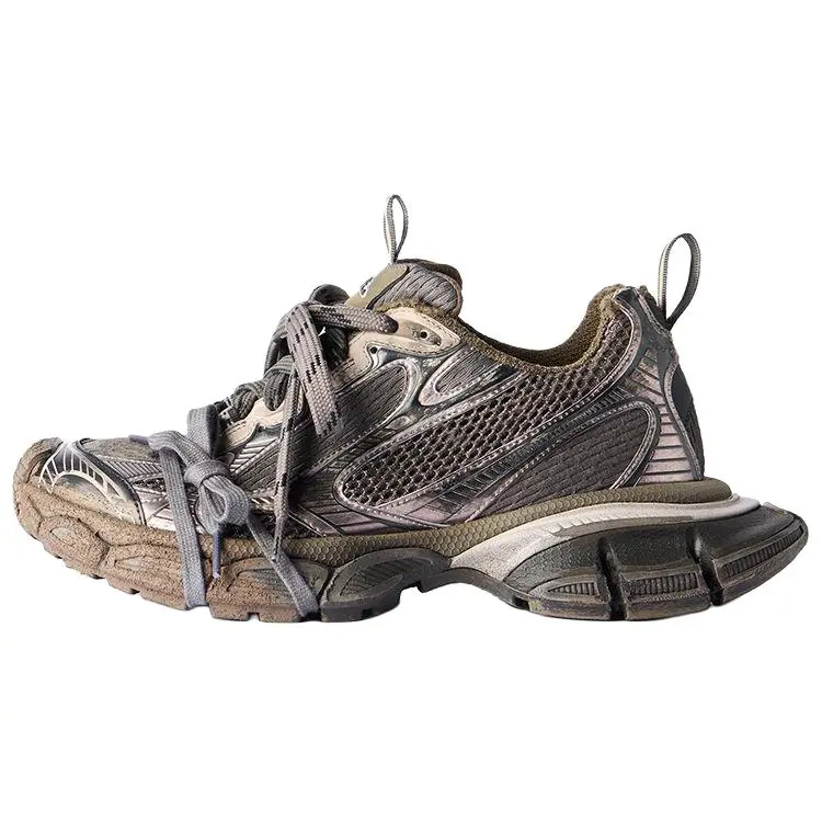 Balenciaga 3XL Sneaker Worn Out Sneakers 'Brown Mesh And Polyurethane'