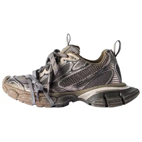 Balenciaga 3XL Sneaker Worn Out Sneakers 'Brown Mesh And Polyurethane'