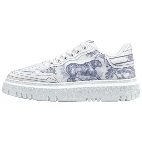 DIOR Addict Casual Low top Stylish Skateboarding Shoes Women's White