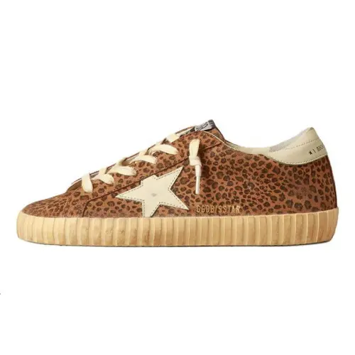 Golden Goose Super-Star Leopard-print Sneakers