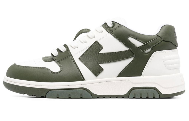 OFF WHITE Out Of Office Ooo Low Tops White Khaki