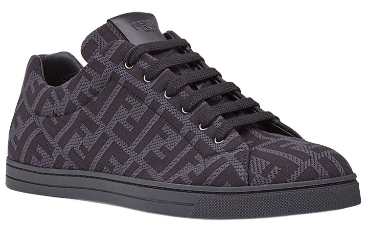 FENDI Tech Fabric Low Top Gray