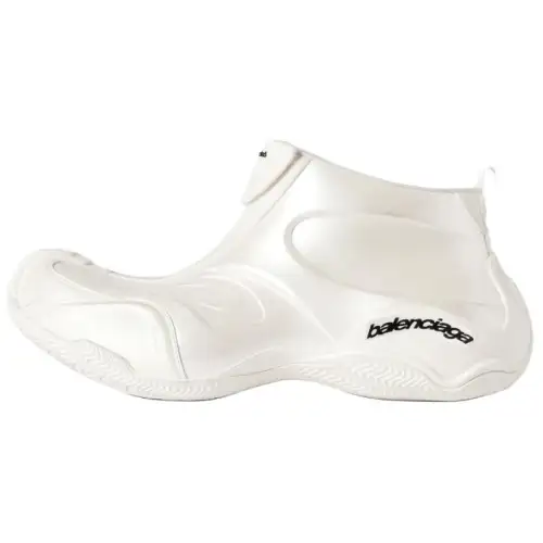 Balenciaga Basketball Mid top Casual Shoes Men's White