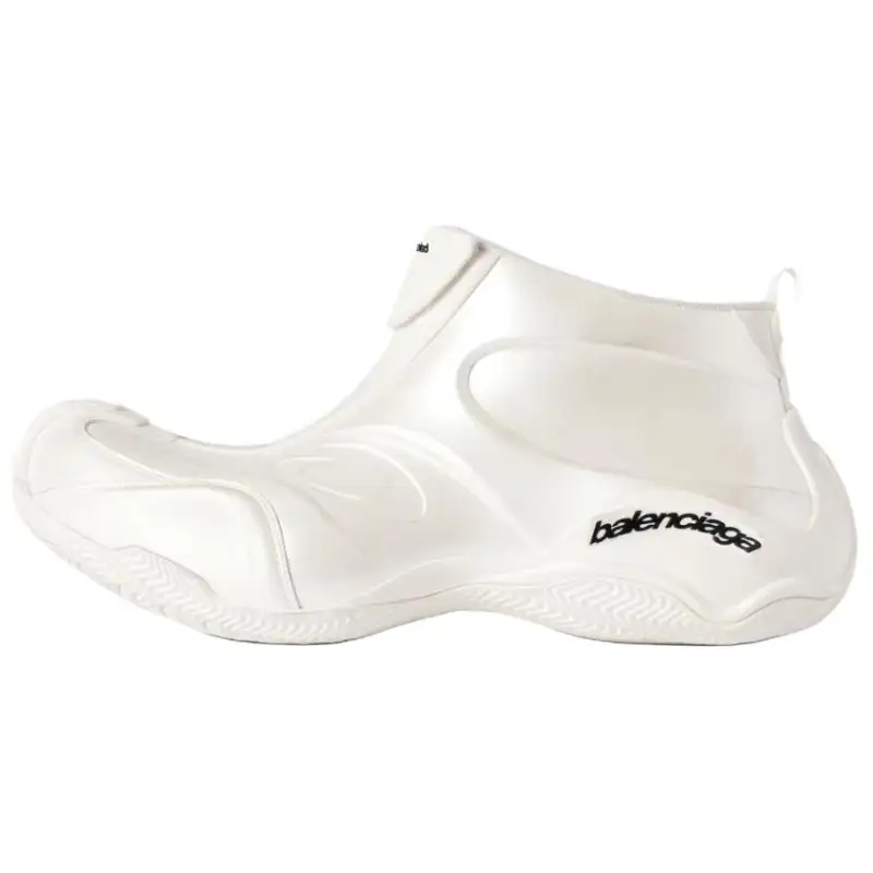 Balenciaga Basketball Mid top Casual Shoes Men's White