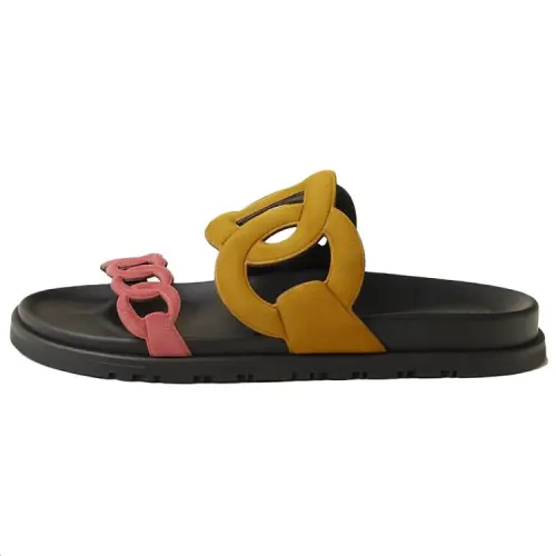 HERMES Extra Slide Slippers 1.2cm Women's Yellow