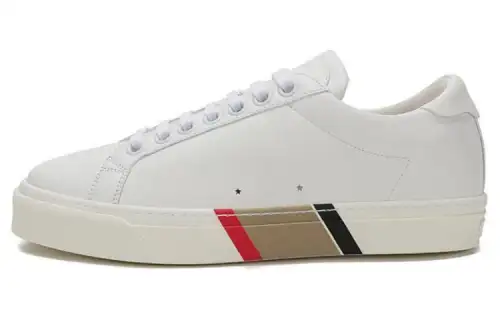 Burberry Bio Low top Stylish Skateboarding Shoes Men's Bright White
