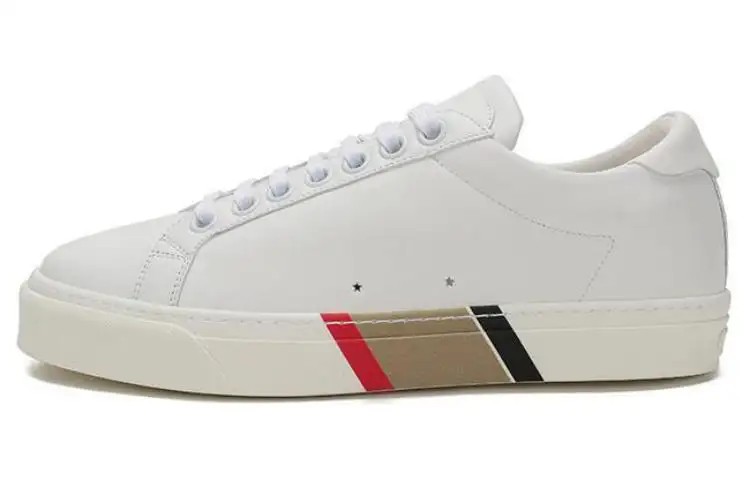 Burberry Bio Low top Stylish Skateboarding Shoes Men's Bright White