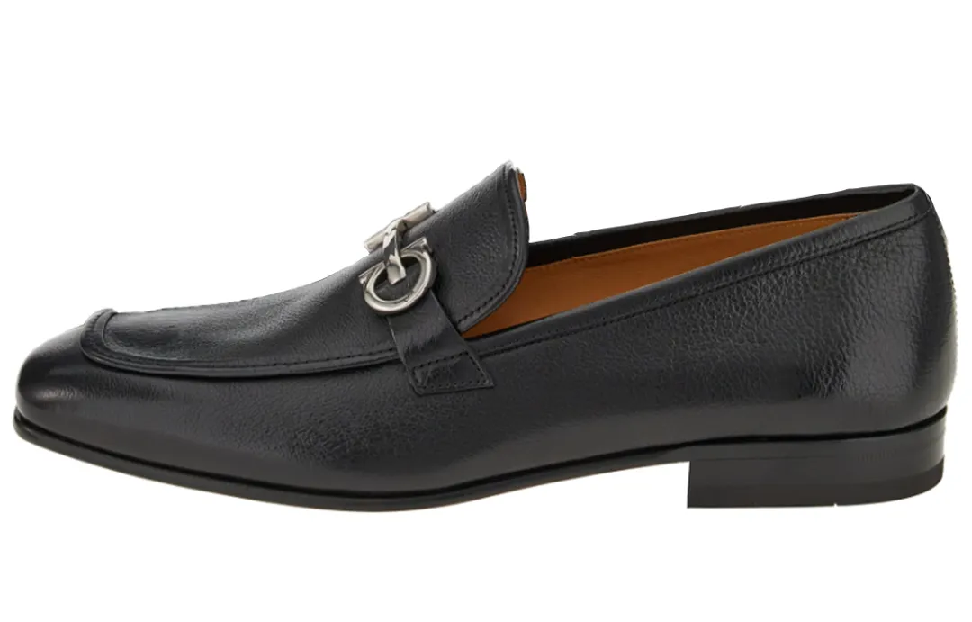 FERRAGAMO Gancini Men's Casual Shoes Men's Black
