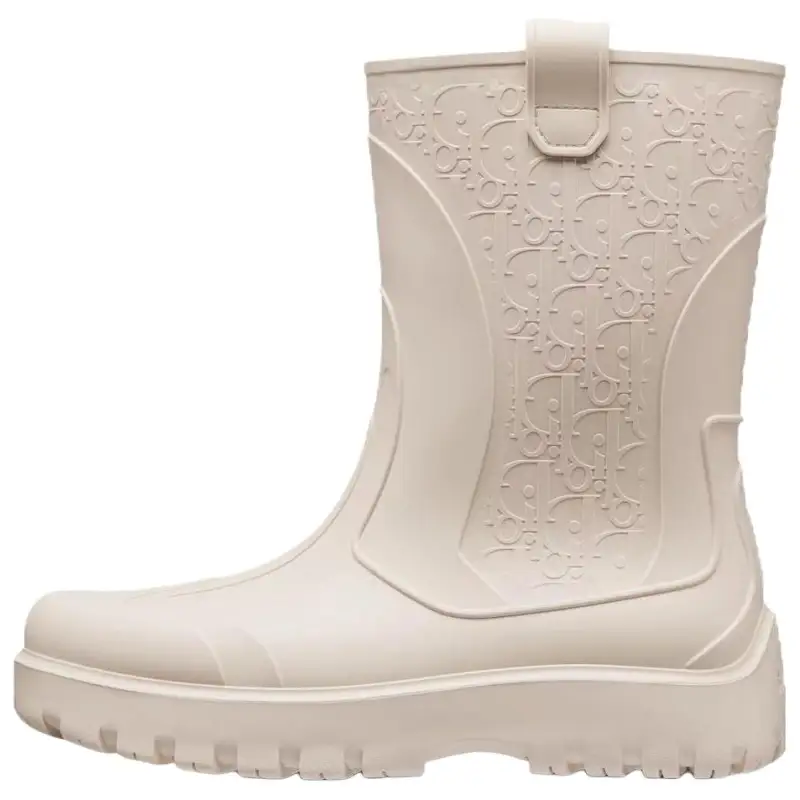 DIOR Garden Rain Boots Men's Ecru