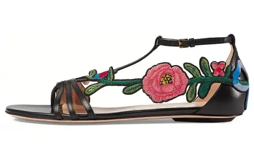 GUCCI Roman Sandals Women's Black